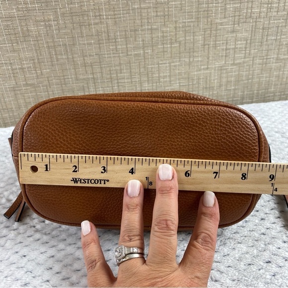 Steve Madden Boho Studded Strap Small Hobo Cognac With Gold Accented Handle - Picture 9 of 12